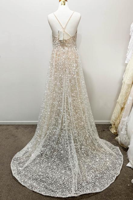 Designer Handmade Beaded Gown - Image 2